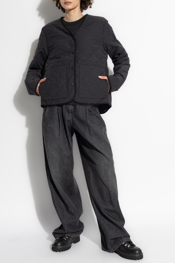 Czarny kurtka z logo annex canada goose vitkac polska